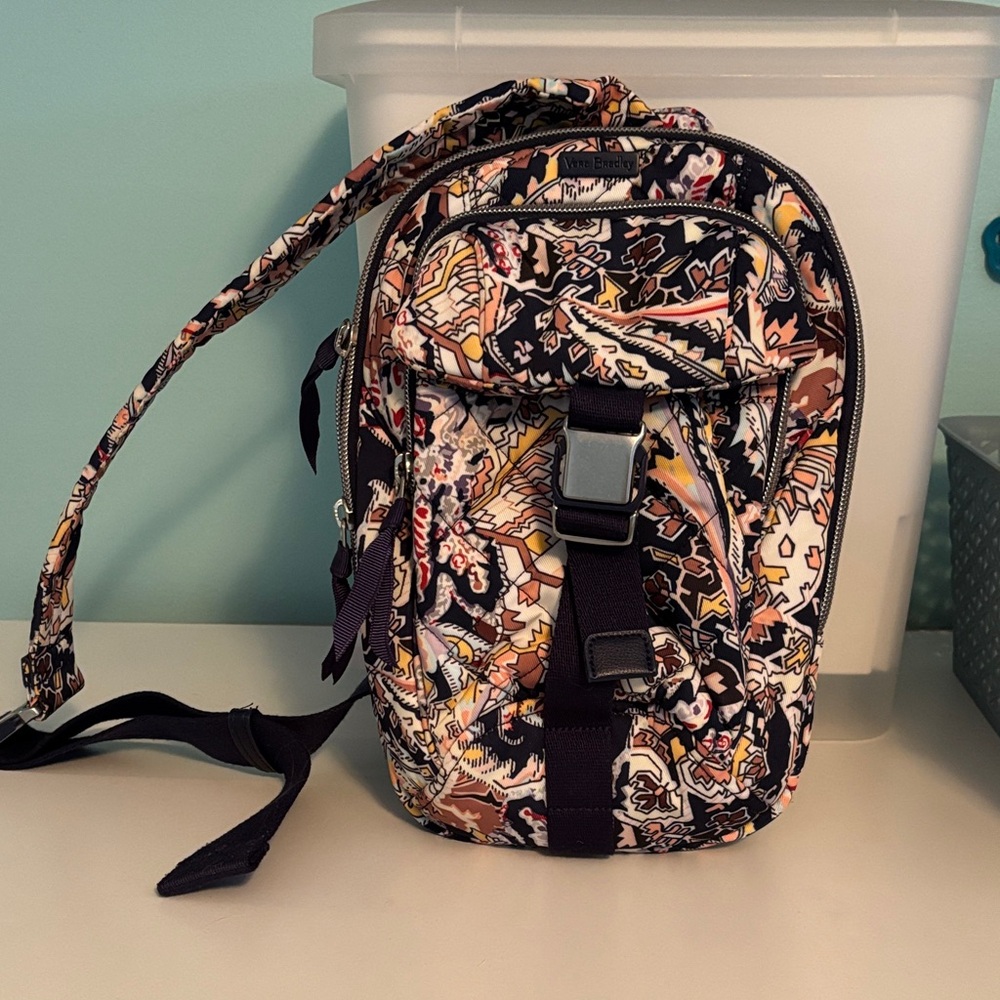 Vera Bradley Multicolor Patterned Mini Sling Back… - image 1